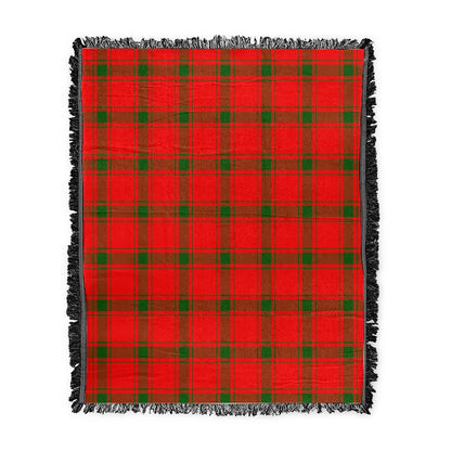 Scottish Tartan MacDonald of Sleat Clan Woven Blanket Plaid Style