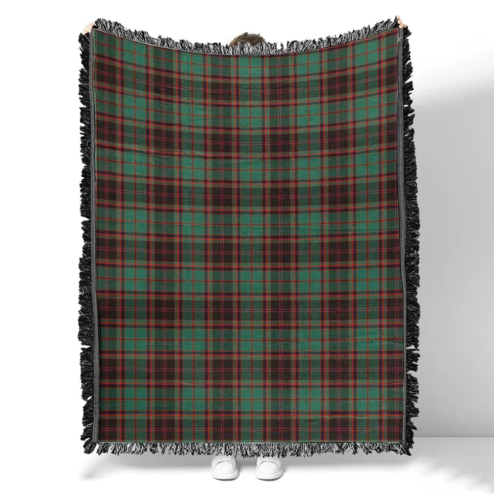 Scottish Tartan Buchan Ancient Clan Woven Blanket Plaid Style