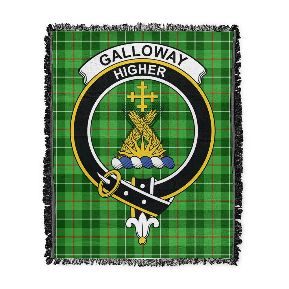 Scottish Tartan Galloway District Clan Woven Blanket Crest Style