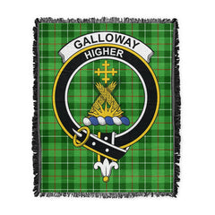 Scottish Tartan Galloway District Clan Woven Blanket Crest Style