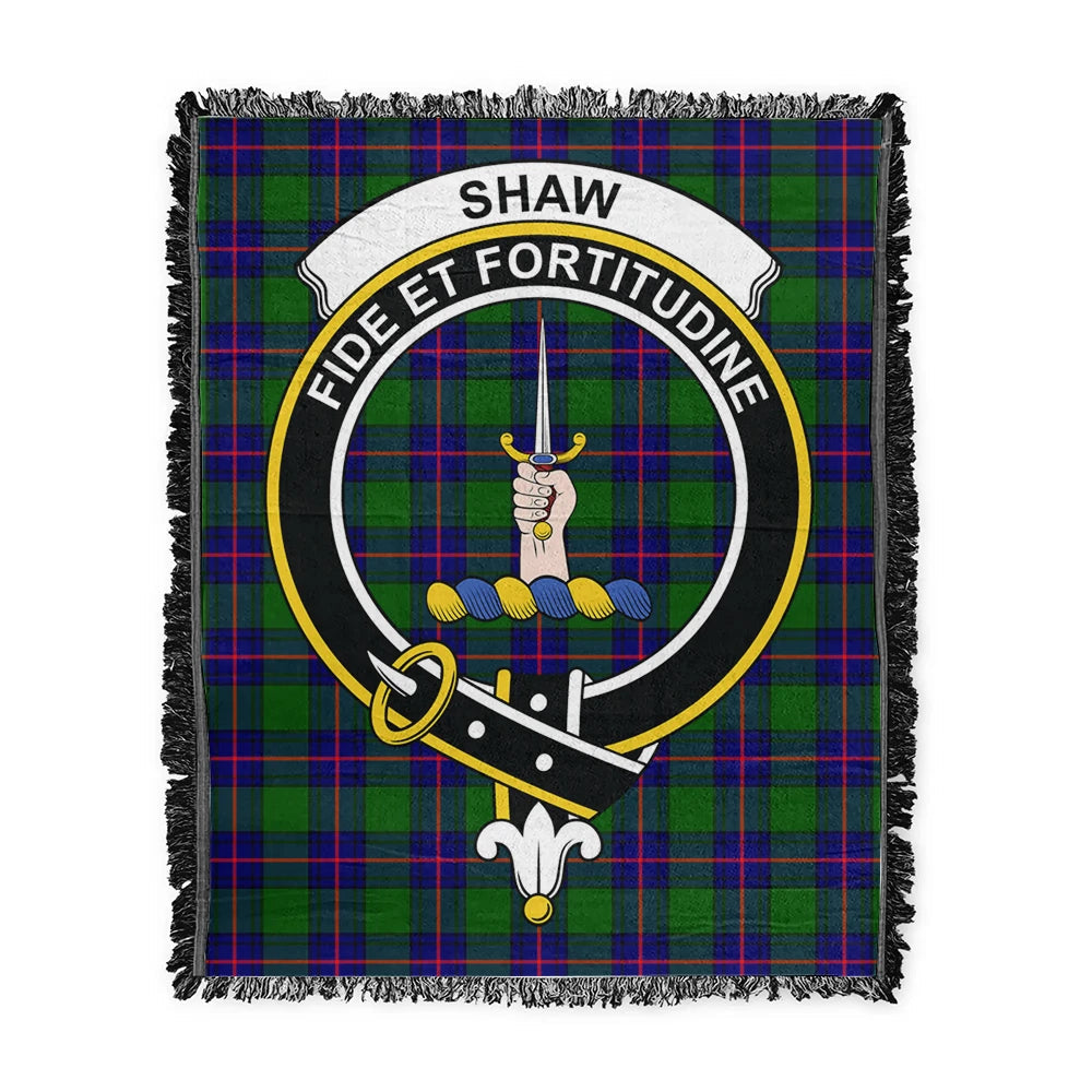 Scottish Tartan Shaw Modern Clan Woven Blanket Crest Style