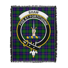Scottish Tartan Shaw Modern Clan Woven Blanket Crest Style