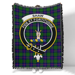 Scottish Tartan Shaw Modern Clan Woven Blanket Crest Style