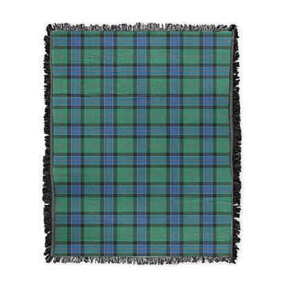 Scottish Tartan Sinclair Hunting Ancient Clan Woven Blanket Plaid Style