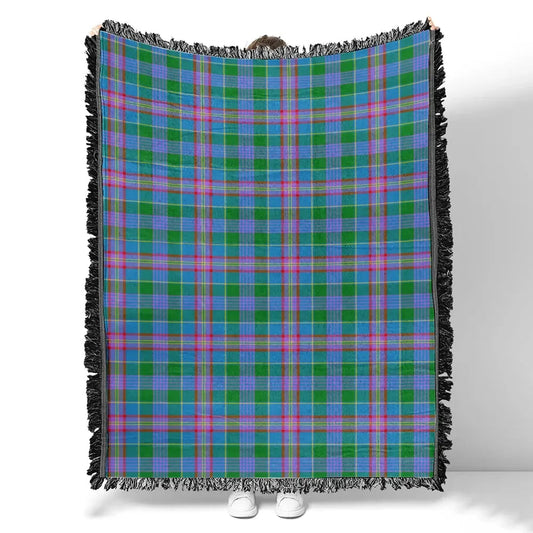 Scottish Tartan Ralston Clan Woven Blanket Plaid Style