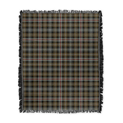 Scottish Tartan MacKenzie Weathered Clan Woven Blanket Plaid Style