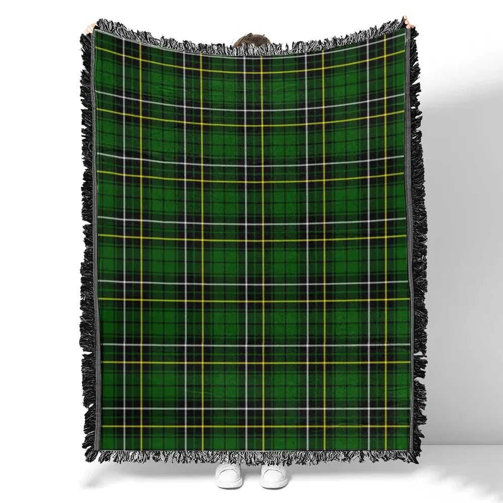 Scottish Tartan MacAlpine Modern Clan Woven Blanket Plaid Style
