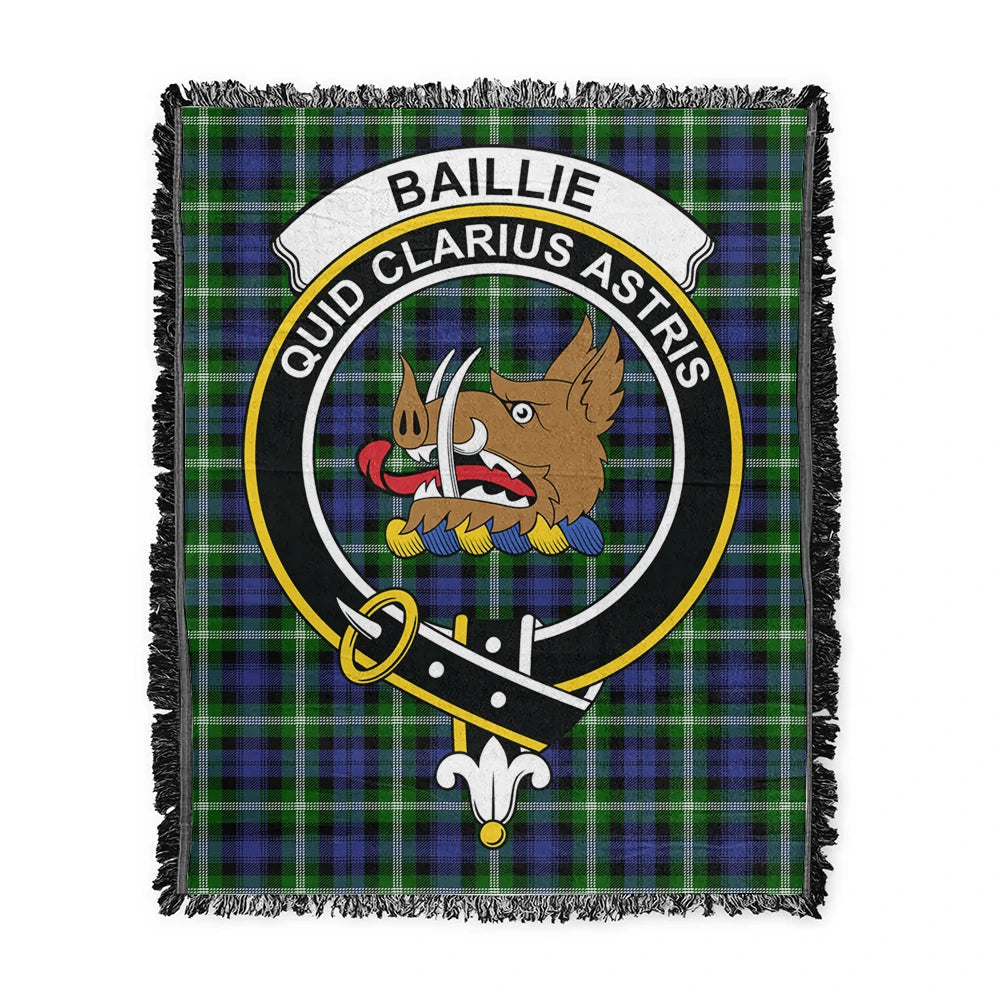 Scottish Tartan Baillie Modern Clan Woven Blanket Crest Style