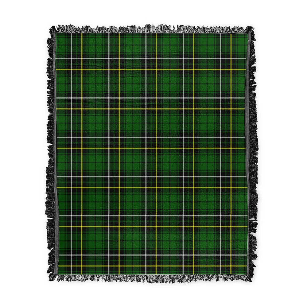 Scottish Tartan MacAlpine Modern Clan Woven Blanket Plaid Style