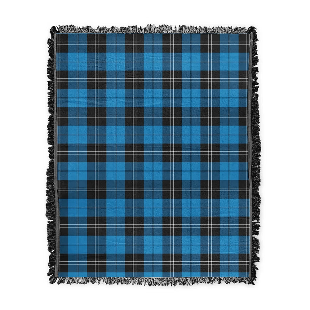 Scottish Tartan Ramsay Blue Ancient Clan Woven Blanket Plaid Style