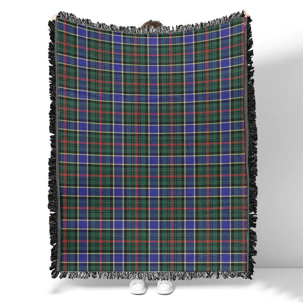 Scottish Tartan Ogilvie Hunting Modern Clan Woven Blanket Plaid Style