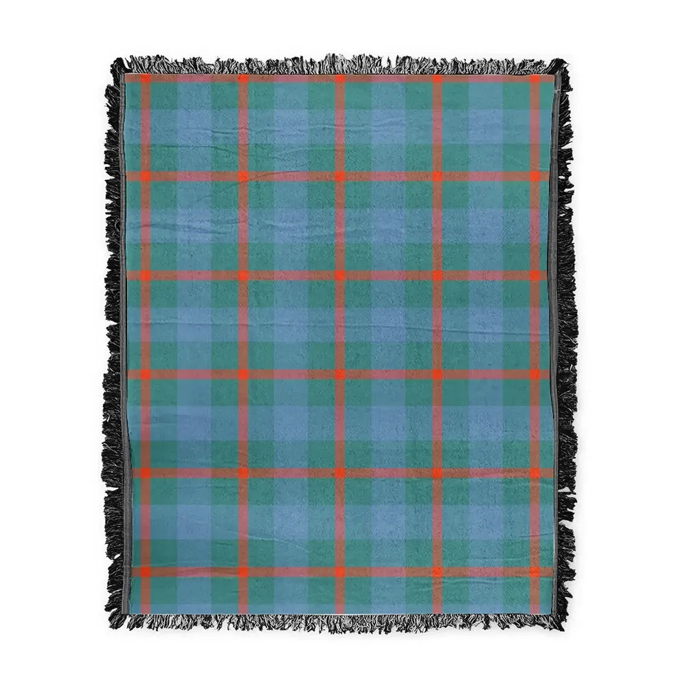 Scottish Tartan Agnew Ancient Clan Woven Blanket Plaid Style