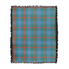 Scottish Tartan Agnew Ancient Clan Woven Blanket Plaid Style