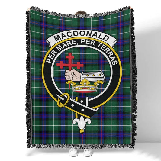 Scottish Tartan MacDonald of the Isles Hunting Modern Clan Woven Blanket Crest Style