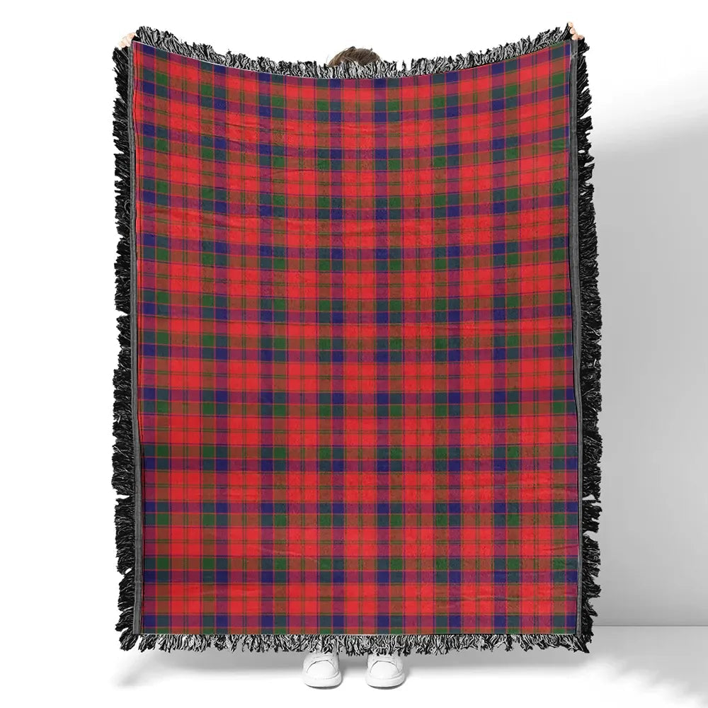 Scottish Tartan Robertson Modern Clan Woven Blanket Plaid Style