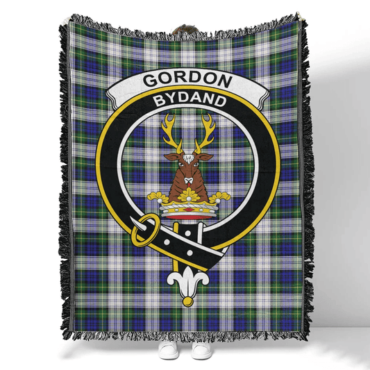 Scottish Tartan Gordon Dress Modern Clan Woven Blanket Crest Style