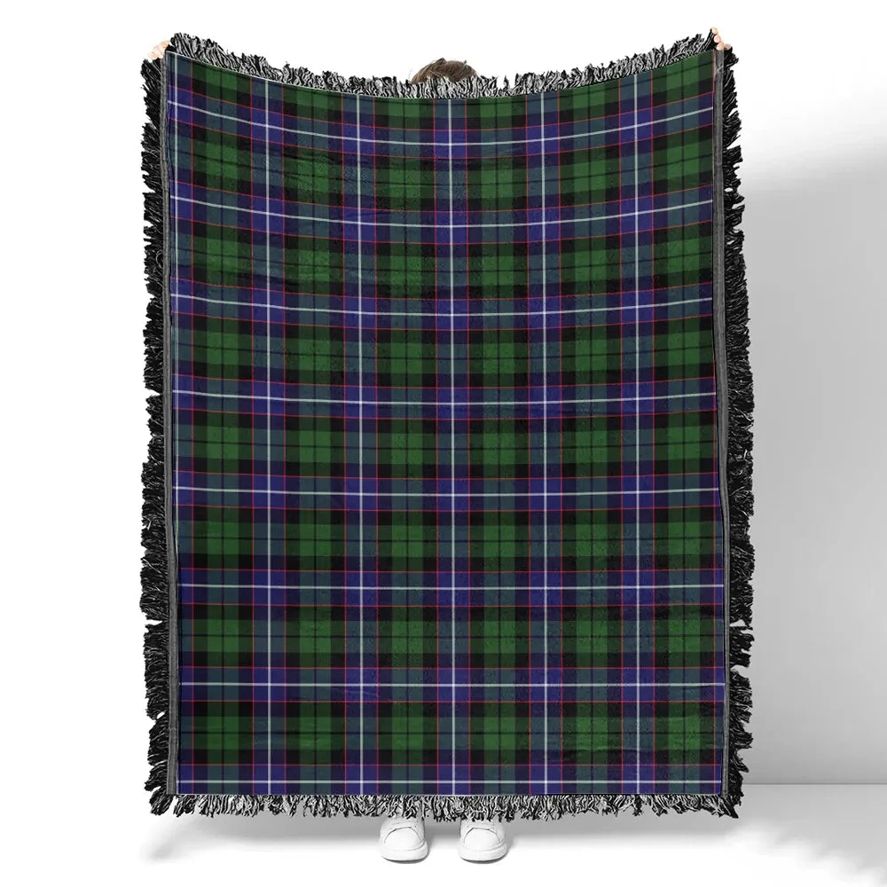 Scottish Tartan Galbraith Modern Clan Woven Blanket Plaid Style