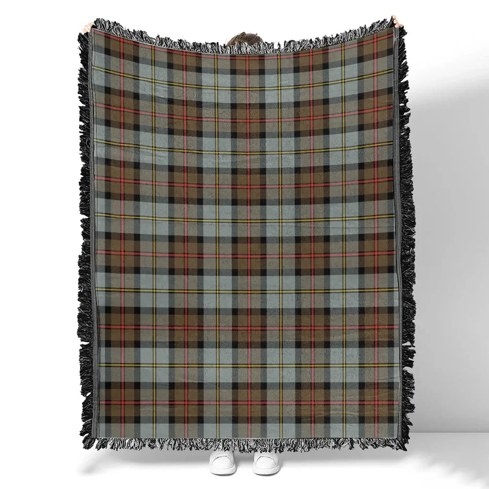 Scottish Tartan MacLeod of Harris Weathered Clan Woven Blanket Plaid Style