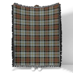 Scottish Tartan MacLeod of Harris Weathered Clan Woven Blanket Plaid Style