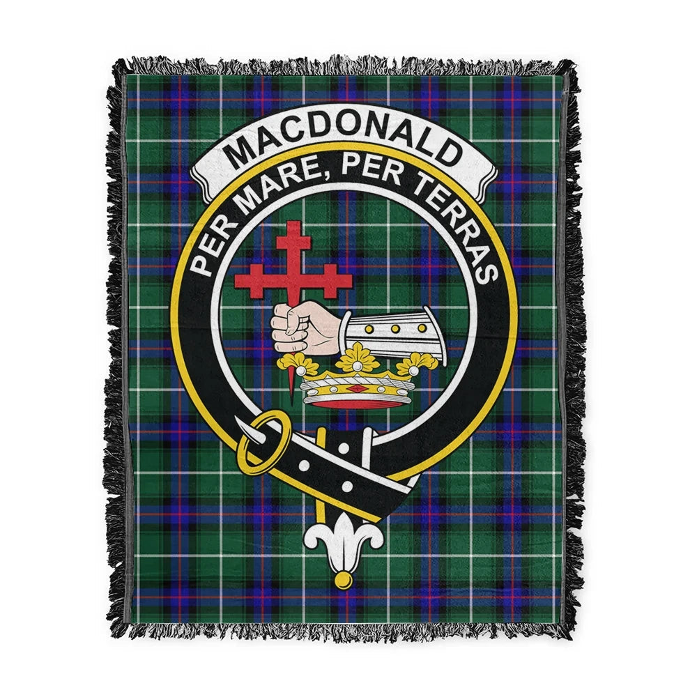 Scottish Tartan MacDonald of the Isles Hunting Modern Clan Woven Blanket Crest Style