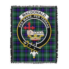 Scottish Tartan MacDonald of the Isles Hunting Modern Clan Woven Blanket Crest Style