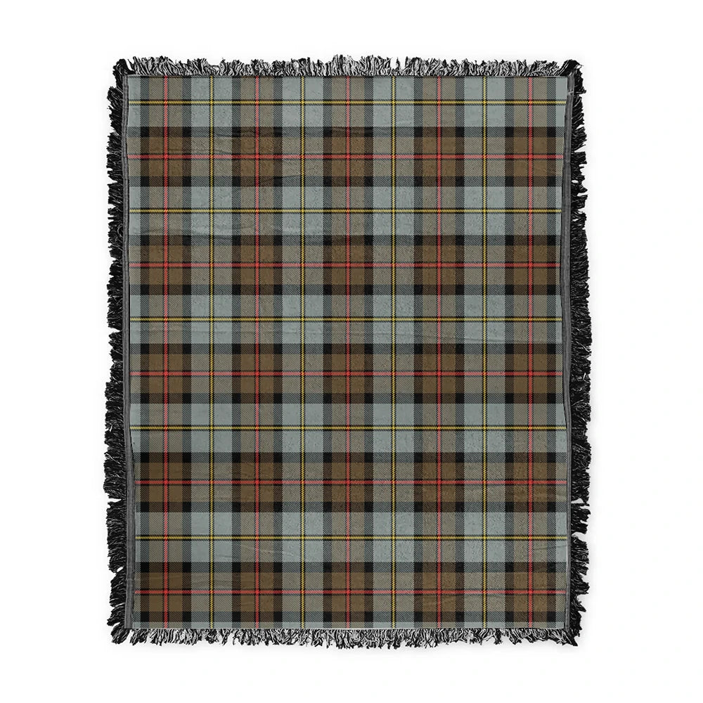 Scottish Tartan MacLeod of Harris Weathered Clan Woven Blanket Plaid Style