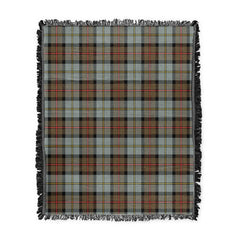 Scottish Tartan MacLeod of Harris Weathered Clan Woven Blanket Plaid Style