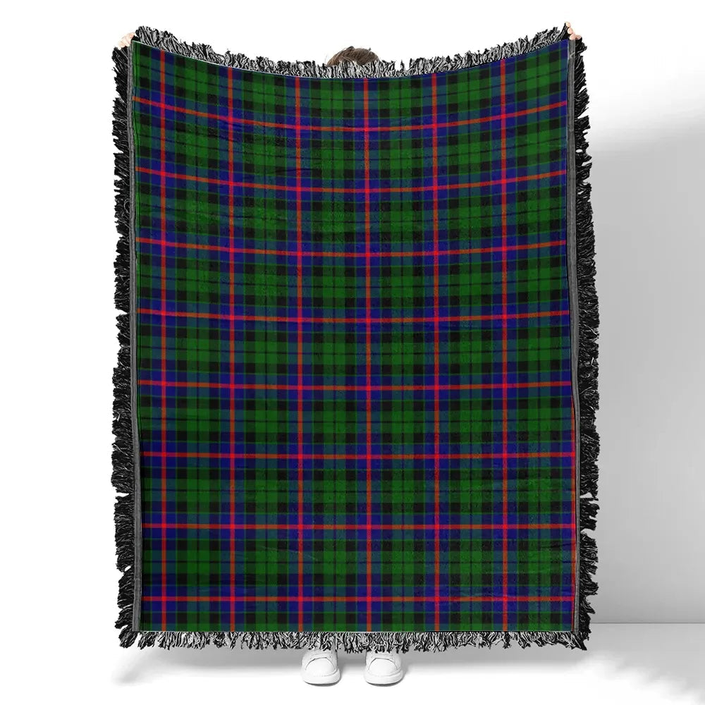 Scottish Tartan Morrison Modern Clan Woven Blanket Plaid Style