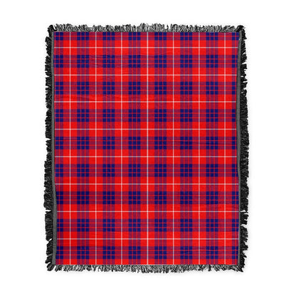 Scottish Tartan Hamilton Modern Clan Woven Blanket Plaid Style