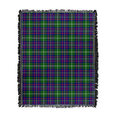 Scottish Tartan Inglis Modern Clan Woven Blanket Plaid Style