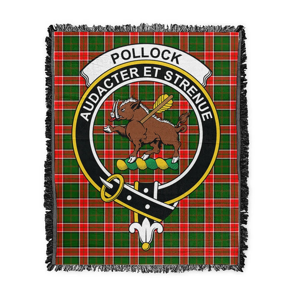 Scottish Tartan Pollock Modern Clan Woven Blanket Crest Style
