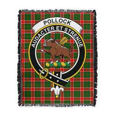 Scottish Tartan Pollock Modern Clan Woven Blanket Crest Style