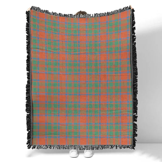 Scottish Tartan MacKintosh Ancient Clan Woven Blanket Plaid Style