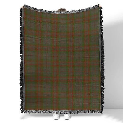 Scottish Tartan Gray Clan Woven Blanket Plaid Style