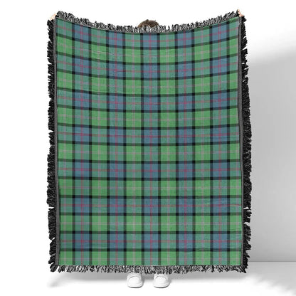 Scottish Tartan MacThomas Ancient Clan Woven Blanket Plaid Style