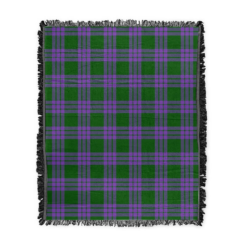 Scottish Tartan Elphinstone Clan Woven Blanket Plaid Style