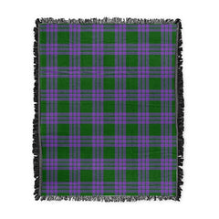 Scottish Tartan Elphinstone Clan Woven Blanket Plaid Style