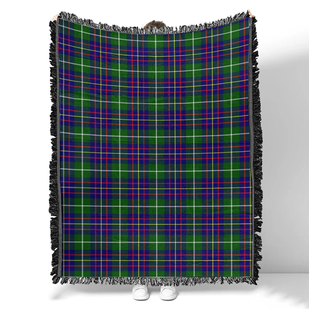 Scottish Tartan Inglis Modern Clan Woven Blanket Plaid Style