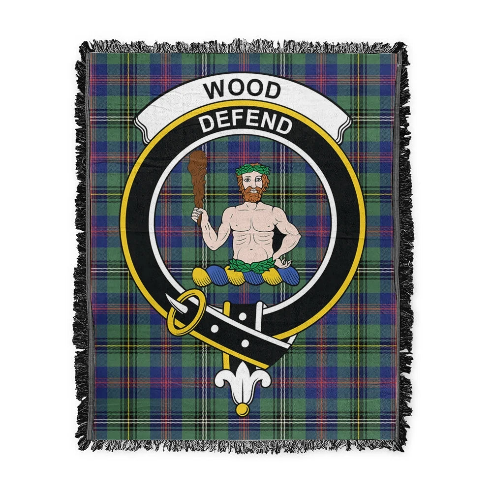 Scottish Tartan Wood Modern Clan Woven Blanket Crest Style