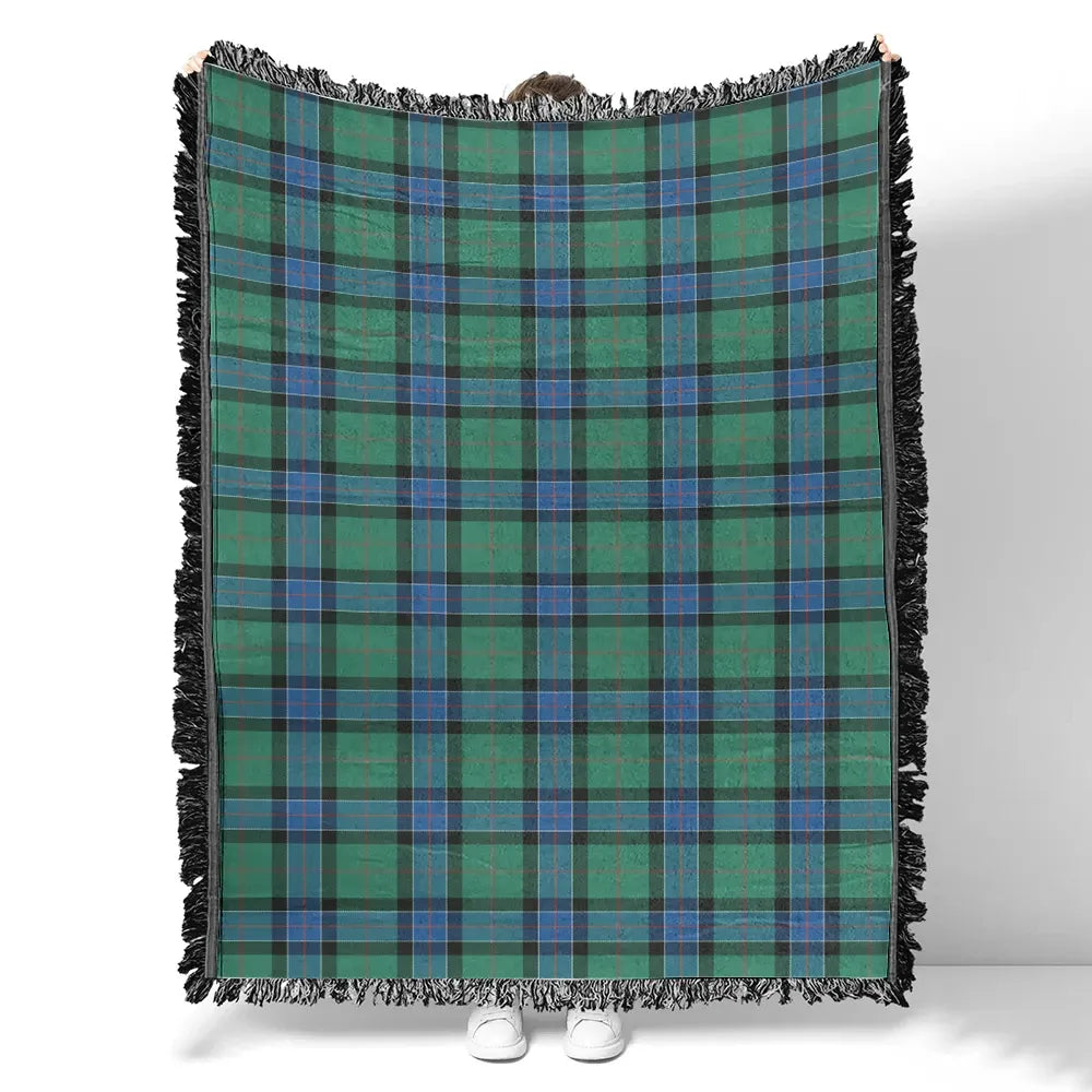 Scottish Tartan Sinclair Hunting Ancient Clan Woven Blanket Plaid Style