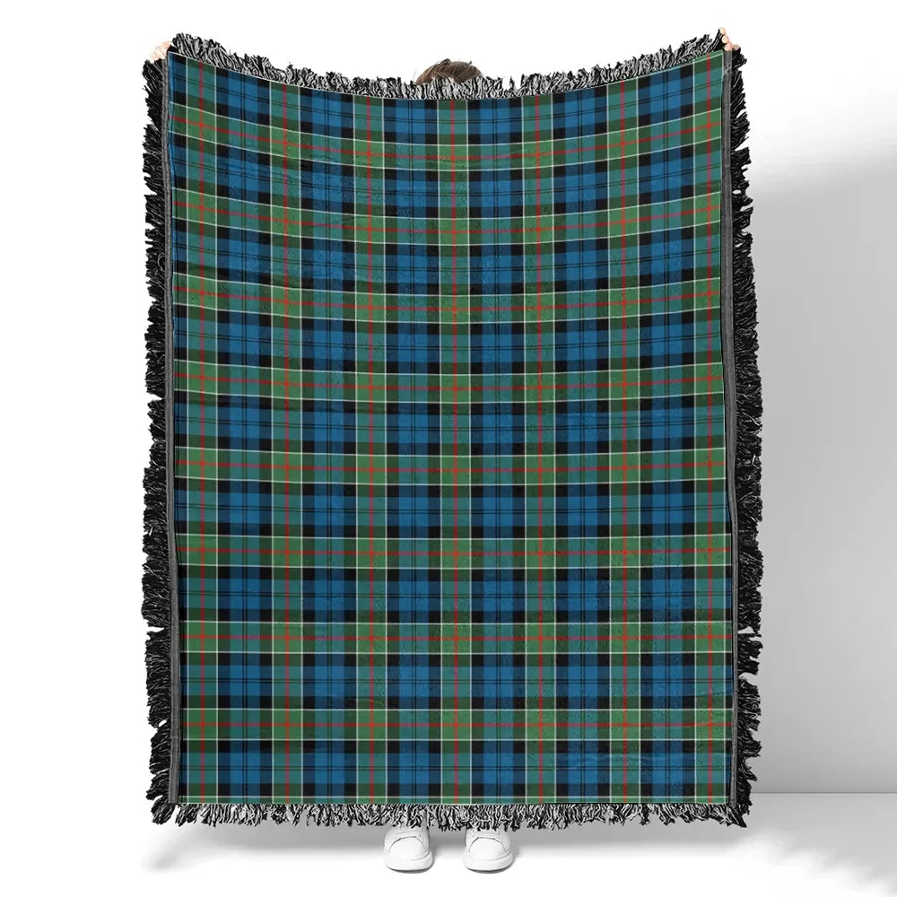 Scottish Tartan Colquhoun Ancient Clan Woven Blanket Plaid Style