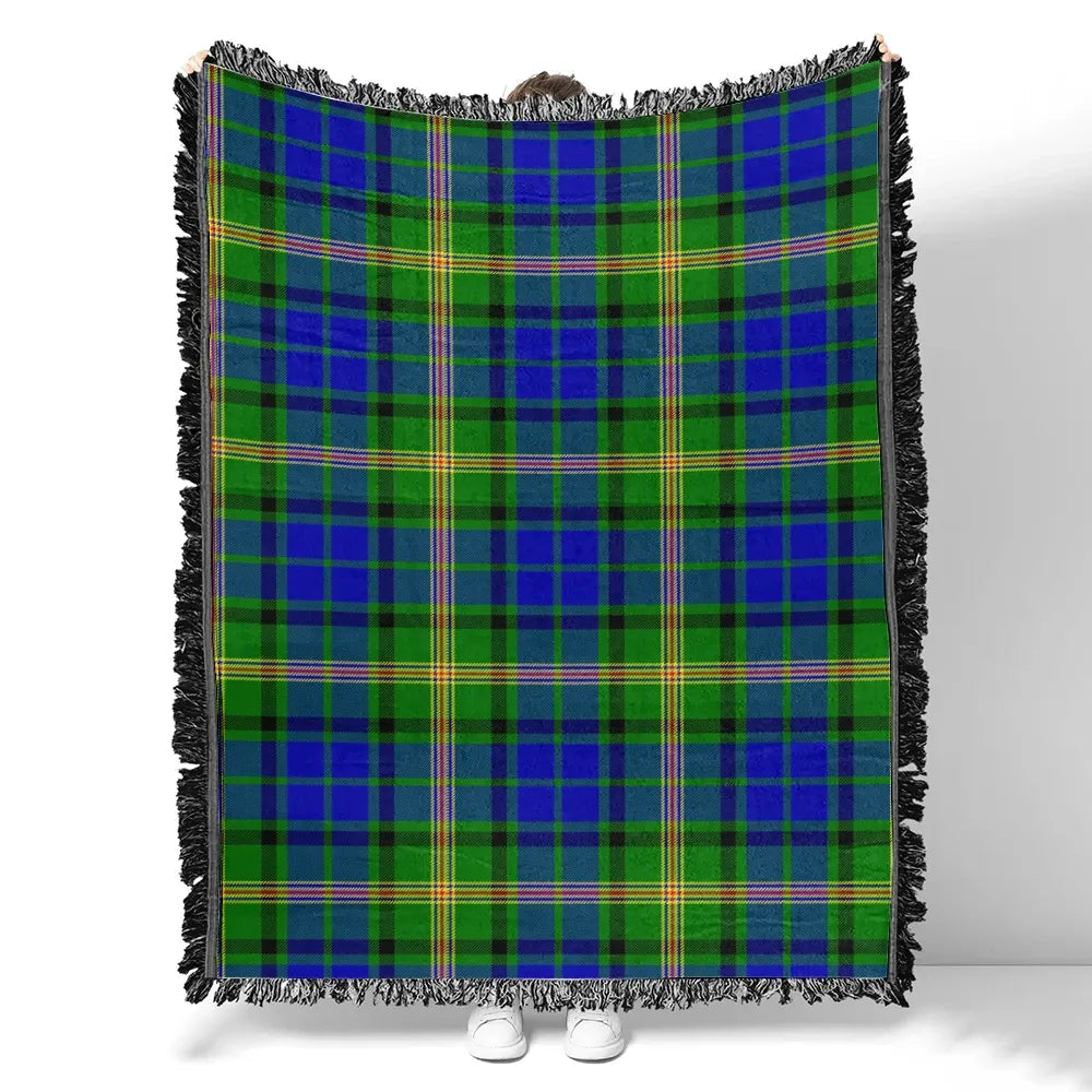 Scottish Tartan Maitland Clan Woven Blanket Plaid Style