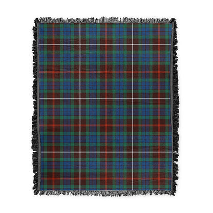 Scottish Tartan Fraser Hunting Ancient Clan Woven Blanket Plaid Style