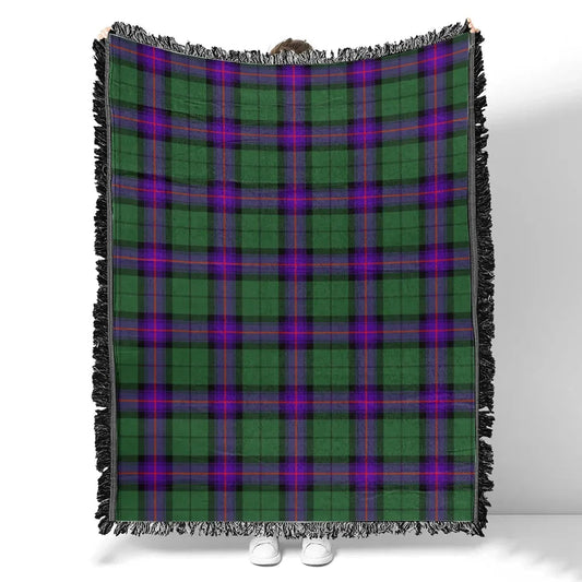 Scottish Tartan Armstrong Modern Clan Woven Blanket Plaid Style