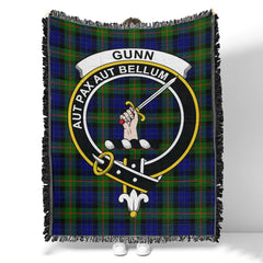 Scottish Tartan Gunn Modern Clan Woven Blanket Crest Style