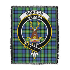 Scottish Tartan Gordon Old Ancient Clan Woven Blanket Crest Style