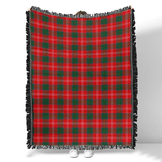 Scottish Tartan Chisholm Modern Clan Woven Blanket Plaid Style