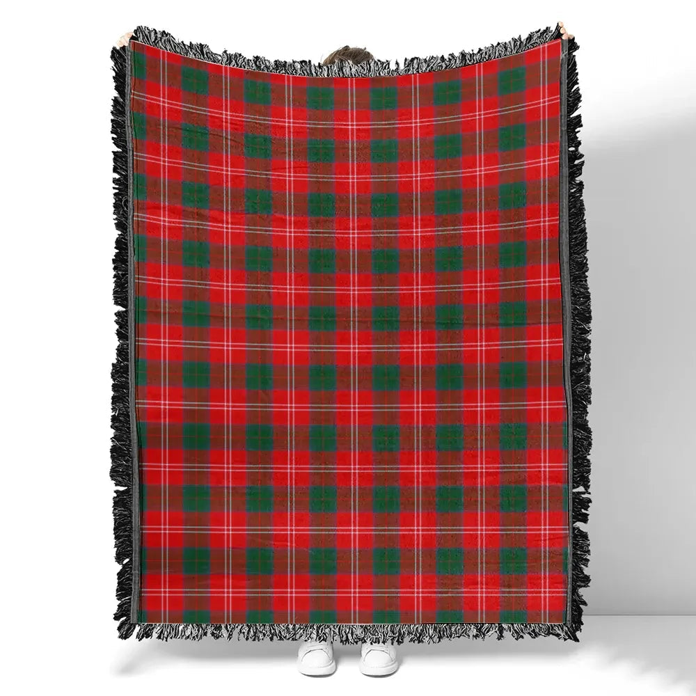Scottish Tartan Chisholm Modern Clan Woven Blanket Plaid Style