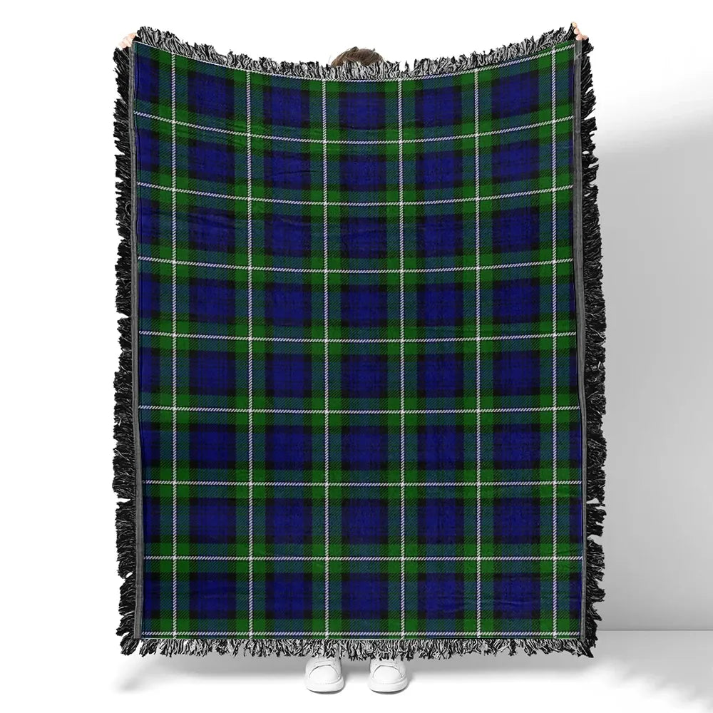 Scottish Tartan Forbes Modern Clan Woven Blanket Plaid Style