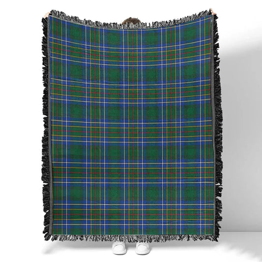 Scottish Tartan Cockburn Ancient Clan Woven Blanket Plaid Style